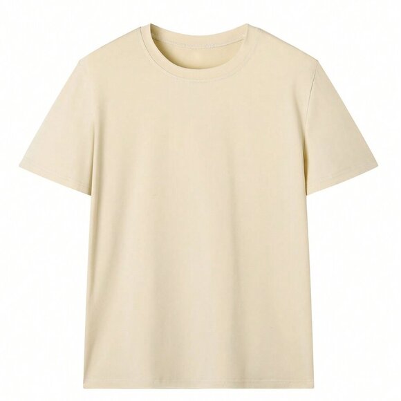 Apricot Casual Women's Jeus loves you Round Neck Short Sleeved T-Shirt - Picture 4 of 5
